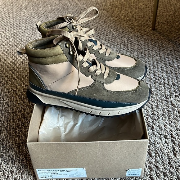 Madewell High-top Trainer Sneaker in (Re)sourced Nylon and Suede - Picture 9 of 11
